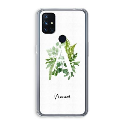 Green Brush: OnePlus Nord N10 5G Transparant Hoesje