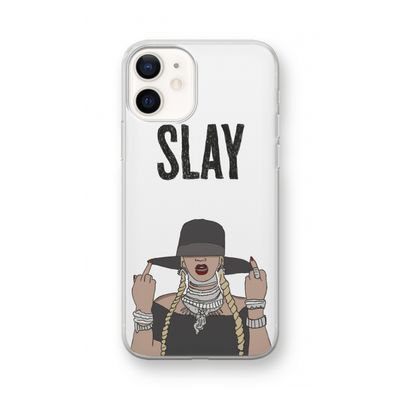 Slay All Day: iPhone 12 mini Transparant Hoesje