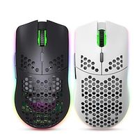 t66 2.4g draadloze muis lichtgewicht ontwerp cellulaire rgb glow muis met 6 knoppen miniinthebox