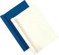 Fellowes thermische omslagen, ft A4, PVC lederlook, rug 1,5 mm, pak van 100 stuks, wit