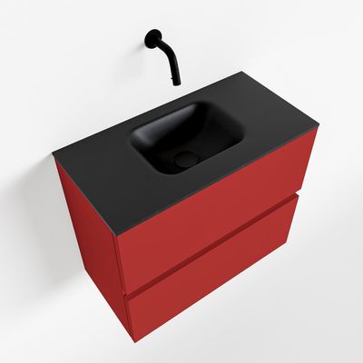 Toiletmeubel Mondiaz Ada | 60 cm | Meubelkleur Fire | Lex wastafel Urban Midden | Zonder kraangat