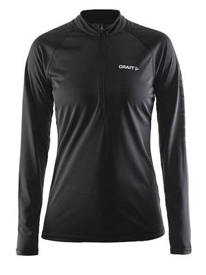 Craft Prime lange mouw hardloopshirt zwart/grijs dames
