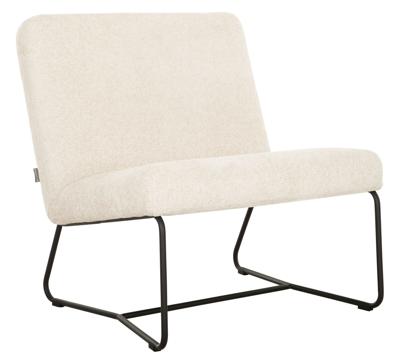 MUST Living Fauteuil 'Zola' Chenille, kleur Naturel