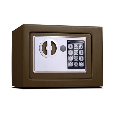 17E Home Mini elektronische beveiliging Lock box Wandkast veiligheid box zonder munt bediende functie (brons)