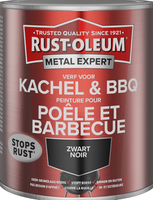 rust-oleum metal expert verf voor kachel & bbq zwart 0.4 ltr spuitbus