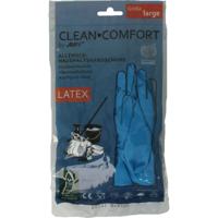Clean-Comfort Huishoudhandschoen blauw maat L Clean-Comfort Huishoudhandschoen blauw maat L