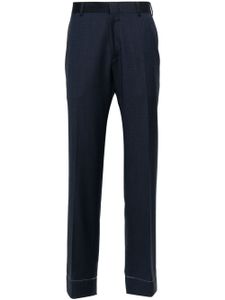 Brioni pantalon de tailleur à fermeture dissimulée - Bleu