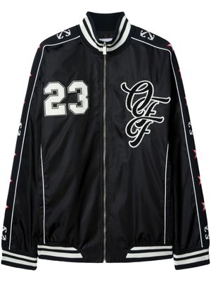 Off-White veste bomber à détails de patchs - Noir