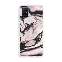 Roze stroom: Galaxy A51 4G Transparant Hoesje