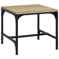 The Living Store Salontafel Industrieel - Sonoma Eiken - 50 x 50 x 35 cm - thumbnail