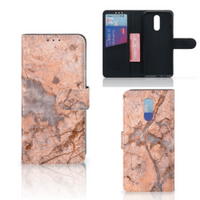 Nokia 3.2 Bookcase Marmer Oranje - thumbnail