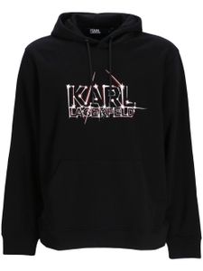 Karl Lagerfeld hoodie à logo imprimé - Noir