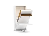 Eenpersoons opklapbed met bureau - Happy - Hout look