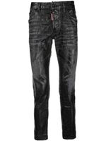 DSQUARED2 jean skinny à effet usé - Noir