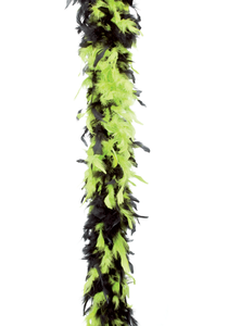 Feestartikelen Boa lime groen/zwart 180 cm