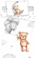 Sweet Home peuterdekbedovertrek Teddybear & Ballonnen - 100 x 135 cm