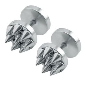 Spike Stud oorbellen edelstaal Zilver