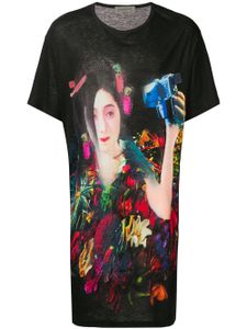 Yohji Yamamoto oversized print T-shirt - Noir