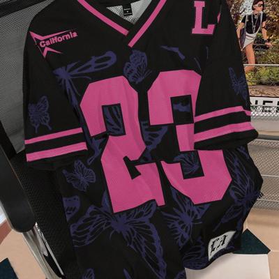 Bon&Bon Sporsity Heren Voetbal T-shirt - Oversized V-hals Mesh Top Veel kleurig-7 / XL