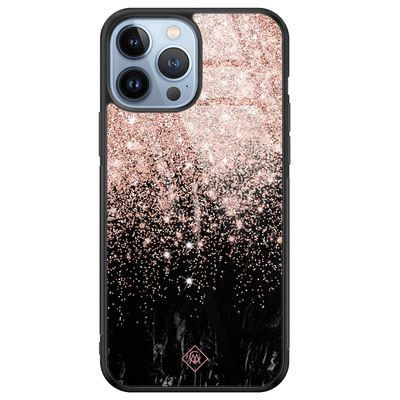 iPhone 13 Pro Max glazen hardcase - Marmer twist