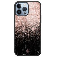 iPhone 13 Pro Max glazen hardcase - Marmer twist iPhone 13 Pro Max glazen hardcase - Marmer twist