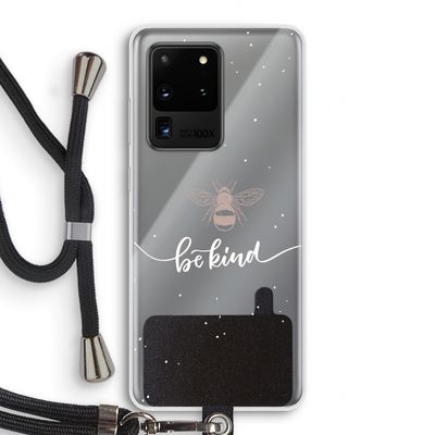 Be(e) kind: Samsung Galaxy S20 Ultra Transparant Hoesje met koord