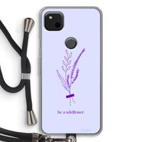 Be a wildflower: Pixel 4a Transparant Hoesje met koord