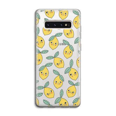 Citroenen: Samsung Galaxy S10 4G Transparant Hoesje