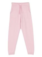 MC2 Saint Barth Kids pantalon de jogging fuselé à logo brodé - Rose