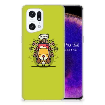OPPO Find X5 Pro Telefoonhoesje met Naam Doggy Biscuit OPPO Find X5 Pro Telefoonhoesje met Naam Doggy Biscuit