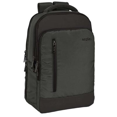 Rugtas voor Laptop en Tablet met USB Uitgang Safta Business Grijs (29 x 44 x 15 cm)