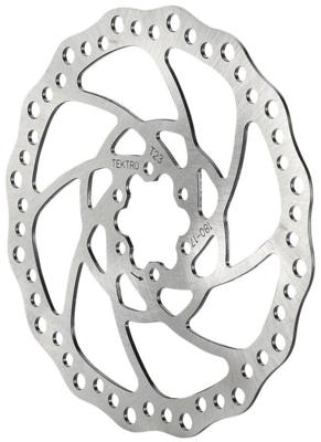 Tektro tr160-17 remschijf rotor ø160mm 2.3mm 6-punt zilver