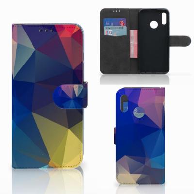 Honor 10 Lite | Book Case | Polygon Dark