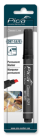 Pica 521/46 Permanent Marker | 2-6mm | Beitel | Zwart | Blister - PI52146SB