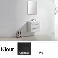 Badkamermeubelset Sanilux Compactline 60x38x50 cm Hoogglans Antraciet