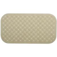 MSV Douche|bad anti-slip mat badkamer - rubber - beige - 36 x 76 cm