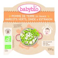 Babybio Mon petit plat aardappel princessenbonen kalk bio (230 gr)