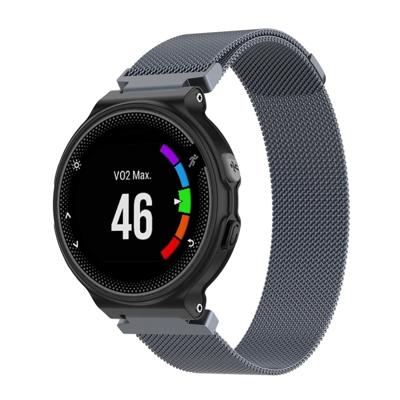 Milanese polsband horlogeband voor Garmin Forerunner 235 22cm (grijs)