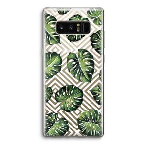 Geometrische jungle: Samsung Galaxy Note 8 Transparant Hoesje