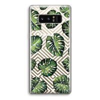 Geometrische jungle: Samsung Galaxy Note 8 Transparant Hoesje
