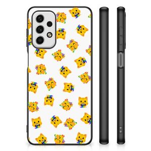 Back Case voor Samsung Galaxy A23 Katten Emojis