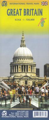 Wegenkaart - landkaart Groot-Brittannië | ITMB