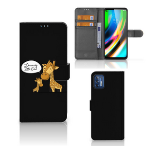 Motorola Moto G9 Plus Leuk Hoesje Giraffe