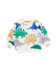 HEMA Baby Sweater Dino's Ecru (ecru)