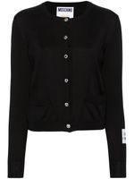 Moschino cardigan à ornements en cristal - Noir - thumbnail