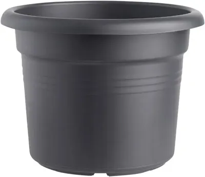 Elho green basics cilinder bloempot 30 cm living black