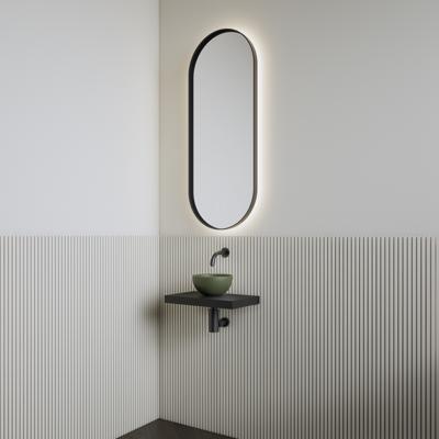 Fonteinset | BWS Leto | Planchet Mat Zwart | Waskom Mat Olijf Groen