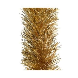 4x Kerst lametta guirlandes goud 10 cm breed x 270 cm kerstboom versiering/decoratie   -