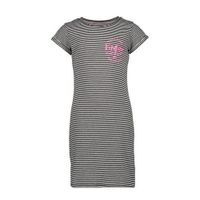 Vingino gestreepte jurk Rista zwart/wit - thumbnail