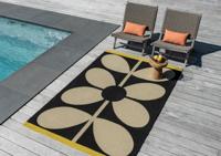 Orla Kiely - Vloerkleed Giant Sixties Stem Noir Outdoor -
